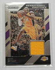 Kobe Bryant 2019 Prizm Sensational Swatches Lakers Game Worn Jersey Card  HGA 9.5