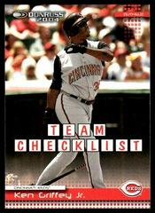 Ken Griffey Jr [Reds Team Checklist] #388 Baseball Cards 2004 Donruss Prices