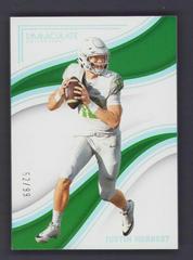 Justin Herbert #29 Football Cards 2023 Panini Immaculate Collection Collegiate Prices
