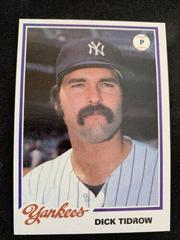 Dick Tidrow Baseball Cards 1978 Burger King Yankees Prices