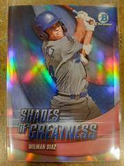 Wilman Diaz #SG-25 Baseball Cards 2022 Bowman Chrome Shades of Greatness Prices
