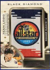 Connor McDavid [Team Logo Gold] #TL-CM Hockey Cards 2023 Upper Deck Black Diamond Team Logo Jumbo Patch Prices