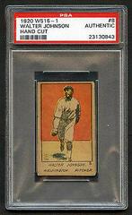 Walter Johnson [Hand Cut] Baseball Cards 1920 W516 1 Prices