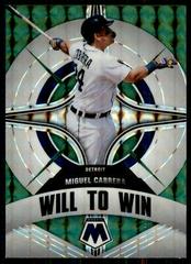 Miguel Cabrera [Green] #WW-8 Baseball Cards 2022 Panini Mosaic Will to Win Prices