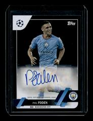 Phil Foden [Black Icy] #A-PF Soccer Cards 2022 Topps UEFA Club Competitions Autographs Prices