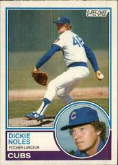 Dickie Noles Baseball Cards 1983 O Pee Chee Prices
