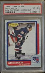 Mike Ridley Hockey Cards 1986 O-Pee-Chee Box Bottoms Hand Cut Prices