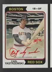 Carl Yastrsemski [Special Edition Red Ink] #74RO-CY Baseball Cards 2023 Topps Heritage Real One Autographs Prices