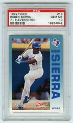 Ruben Sierra #18 Baseball Cards 1992 Fleer 7 Eleven Citgo Prices