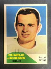 Charlie Jackson #25 Football Cards 1960 Fleer Prices