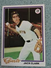 Jack Clark #384 Baseball Cards 1978 Topps Prices