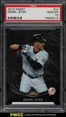 Derek Jeter #14 Baseball Cards 2010 Finest Prices