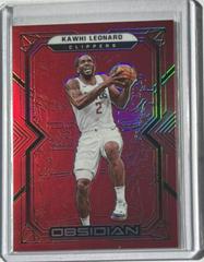 Kawhi Leonard [Red Flood] #2 Basketball Cards 2021 Panini Obsidian Prices
