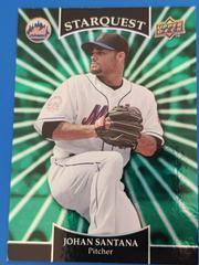 Johan Santana [Emerald Super Rare] Baseball Cards 2009 Upper Deck Starquest Prices