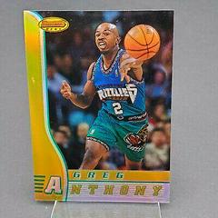 Greg Anthony [Refractor] #57 Basketball Cards 1996 Bowman's Best Prices