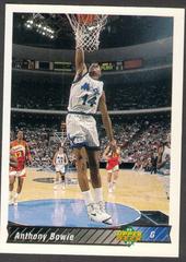 Anthony Bowie #206 Basketball Cards 1992 Upper Deck Prices