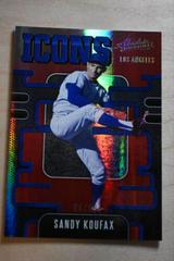 Sandy Koufax [Spectrum Red] #I-13 Baseball Cards 2021 Panini Absolute Icons Prices