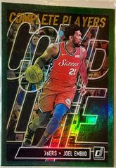 Joel Embiid [Green Flood] Basketball Cards 2019 Panini Donruss Complete Players Prices
