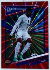 Kylian Mbappe [Red Laser] Soccer Cards 2021 Panini Donruss Road to Qatar Prices