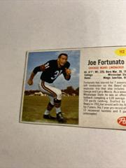 Joe Fortunato [Hand Cut] #112 Football Cards 1962 Post Cereal Prices