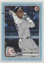 Aaron Judge [Sky Blue] #2 Baseball Cards 2020 Bowman Prices
