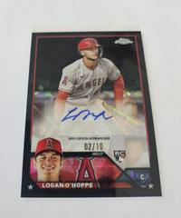 Logan O'Hoppe [Black] #USA-LO Baseball Cards 2023 Topps Chrome Update Sapphire Autographs Prices