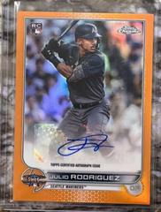 Julio Rodriguez [Orange] #AC-JRO Baseball Cards 2022 Topps Chrome Update Autographs Prices