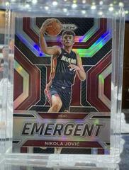 Nikola Jovic [Silver] #17 Basketball Cards 2022 Panini Prizm Emergent Prices