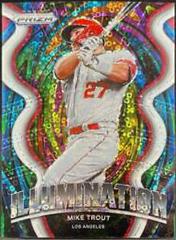 Mike Trout [White Donut Circles Prizm] #IL-10 Baseball Cards 2022 Panini Prizm Illumination Prices