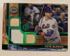 Pete Alonso [Green] #TTR-PA Baseball Cards 2022 Topps Tribute Triple Relics Prices