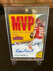 Patrick Mahomes II Football Cards 2018 Panini Contenders MVP Autographs Prices