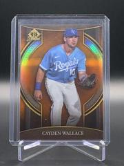 Cayden Wallace [Orange] Baseball Cards 2023 Bowman Chrome Invicta Prices