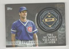 Ryne Sandberg [Black] #MVP-RS Baseball Cards 2023 Topps Update MVP Medallion Prices