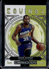 Kevin Durant [Yellow Flood] #3 Basketball Cards 2022 Panini Obsidian Equinox Prices