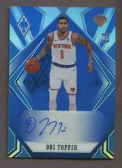 Obi Toppin [Blue] Basketball Cards 2020 Panini Chronicles Phoenix Rookie Autographs Prices