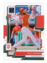 Matt Vierling #8 Baseball Cards 2022 Panini Chronicles Clearly Donruss Prices