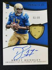 Brett Hundley [Autograph Patch] #127 Football Cards 2015 Panini Immaculate Prices