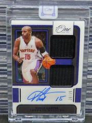 Vince Carter [Purple] Basketball Cards 2021 Panini One and One Dual Jersey Autographs Prices