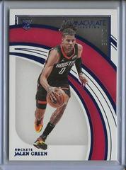 Jalen Green [Blue] Basketball Cards 2021 Panini Immaculate Collection Prices