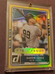 Aaron Judge [Gold Press Proof] #38 Baseball Cards 2017 Panini Donruss Prices
