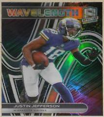 Justin Jefferson [Neon Splatter] #WVE-19 Football Cards 2022 Panini Spectra Wavelength Prices