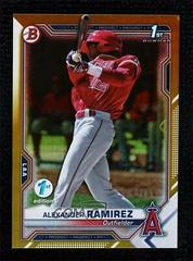Alexander Ramirez [Gold Foil] #BFE-145 Baseball Cards 2021 Bowman 1st Edition Prices