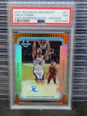 Drew Timme [Orange] Basketball Cards 2021 Bowman University 2003 Autographs Prices