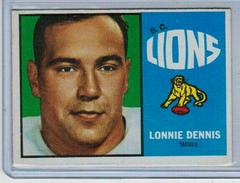 Lonnie Dennis #9 Football Cards 1964 Topps CFL Prices