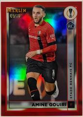Amine Gouiri [Red] #135 Soccer Cards 2022 Topps Merlin Chrome UEFA Club Competitions Prices