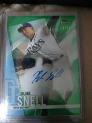 Blake Snell [Green Refractor] #FA-BS Baseball Cards 2017 Topps Finest Autographs Prices