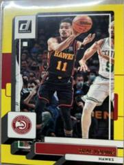 Trae Young [Yellow Flood] Basketball Cards 2022 Panini Donruss Prices