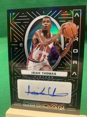 Isiah Thomas Basketball Cards 2021 Panini Obsidian Aurora Autographs Prices