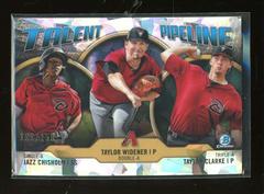 Jazz Chisholm, Taylor Widener, Taylor Clarke [Atomic Refractor] Baseball Cards 2019 Bowman Chrome Talent Pipeline Prices