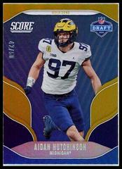 Aidan Hutchinson [Gold Zone] #TB6 Football Cards 2022 Panini Score 1992 Throwback Rookie Prices